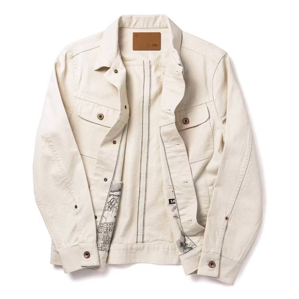 Long Haul Jacket in Natural Organic Selvage